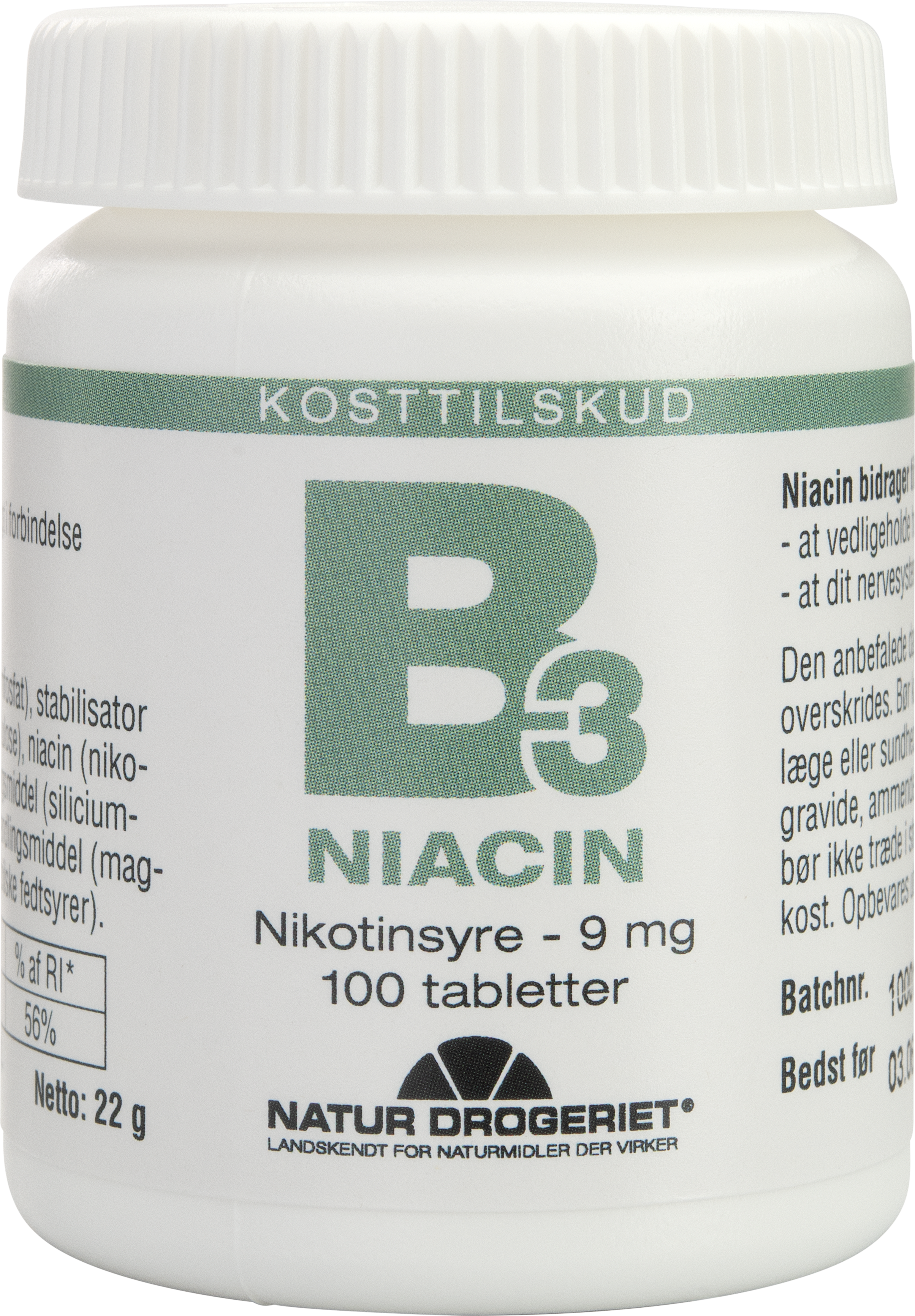 Niacina – vitamina B3, 100 capsule 